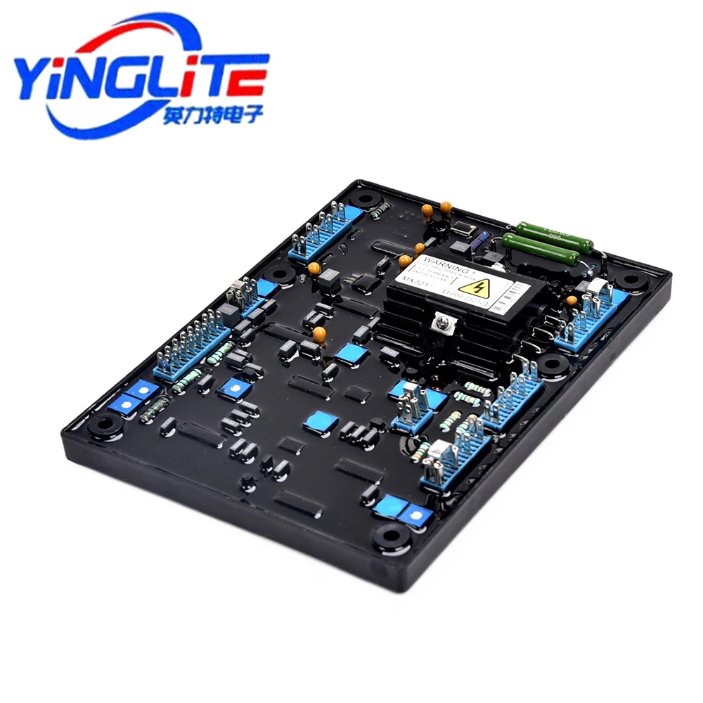Imagem -02 - Regulador de Tensão Automático e Estabilizador Painel de Controle Gerador de Ímã Permanente Trifásico Peças Sobressalentes Mx321 Avr Pmg
