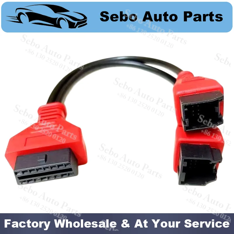 Универсальный диагностический кабель FCA 12+8 для Chrysler, Jeep, Dodge, Fiat, совместимый с MaxiSys IM608, Launch X431V