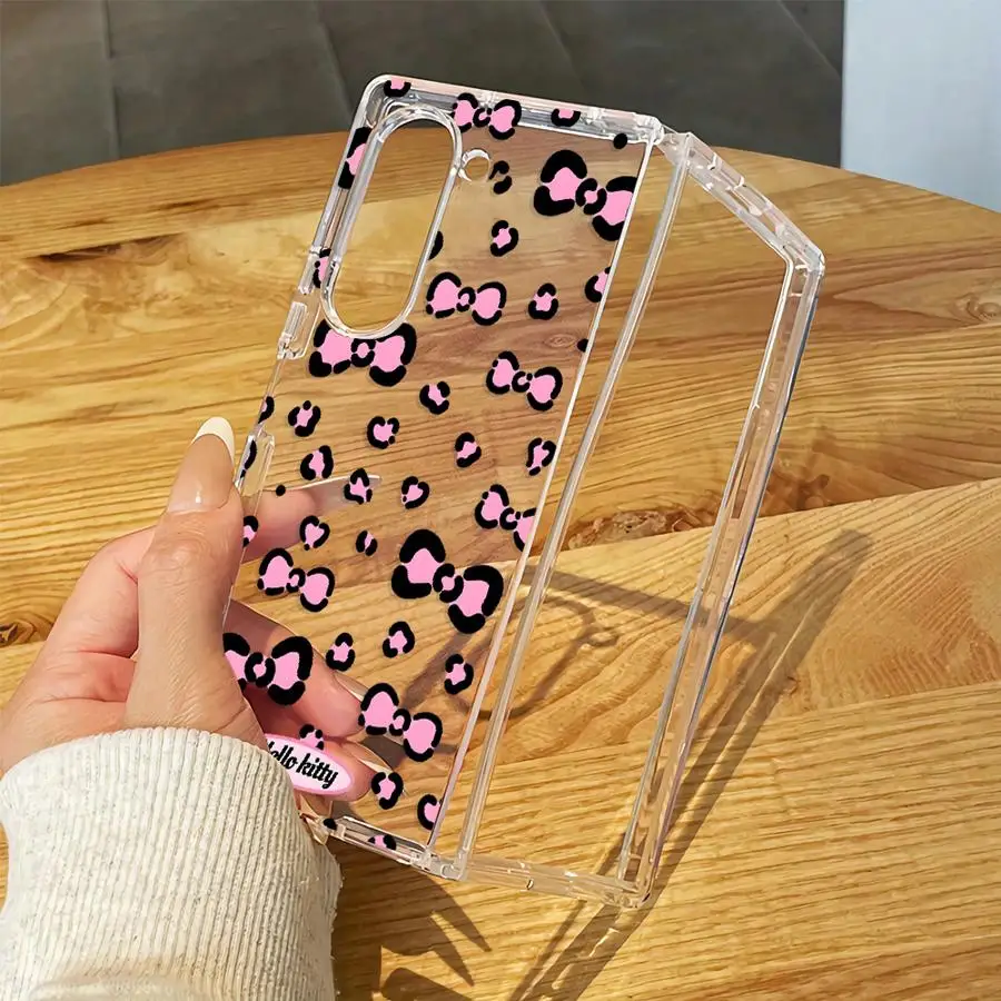 Transparent Soft Phone Cover Case for Samsung Galaxy Z Fold 8 Ultra Z Flip 6 5 4 3 Z Fold 7 6 5 4 3 ZFold8Ultra Sanrio Hello - view 4