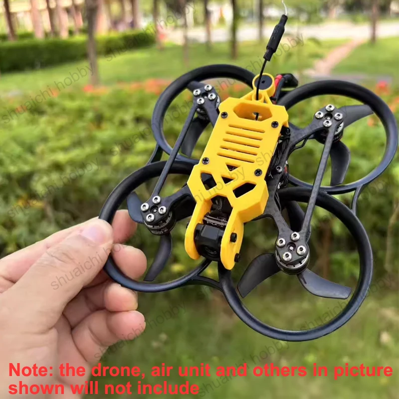 1 PCS FPV Drone Transmissor de Vídeo Suporte de Design Escavado Compatível com DJI O4 Unidade de Ar Lite para BetaFPV Pavo 20 Pro