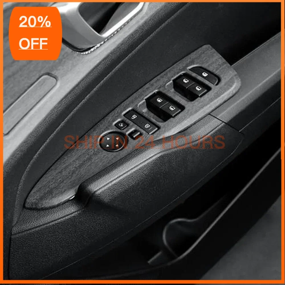 UOSO Wood Grain Door Armrest Cover Panel Window Glass Lift Switch Button Trim Frame For Kia Sportage NQ5 2022 2023 2024 2025 LHD
