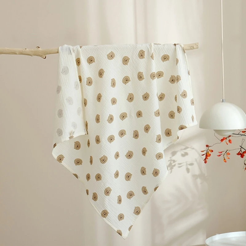 Couverture en mousseline coton pour enfants, pour bébés, tout-petits, enveloppes pour nouveau-nés, D5QA