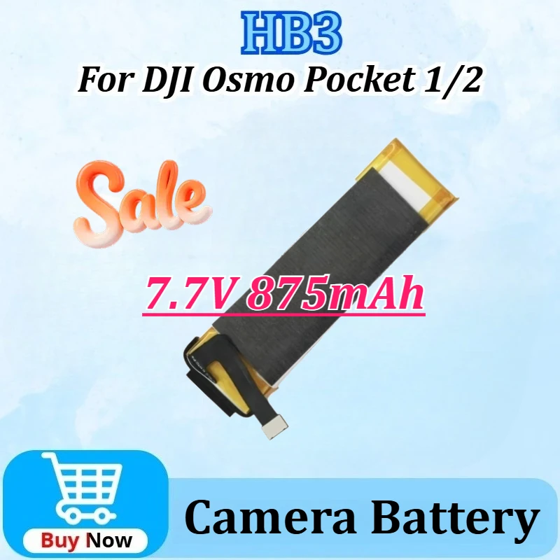 

New upgraded HB3 7.7V 875mAh Replacement for DJI Osmo Pocket 1 Osmo Pocket 2 Osmo Pocket II Camera Battery with Tool Kit