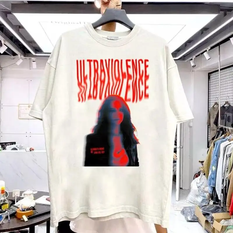 

Lana Del Rey Ultraviolence 90s Rare Design White Short Sleeve Unisex T shirt