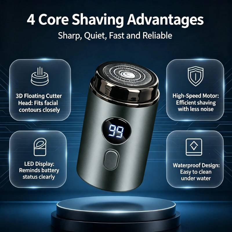 Barbeador Elétrico Sem Fio à P - Men'S Grooming Shaver avaliação e preço