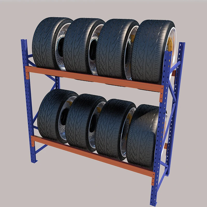 Warehouse storage racking system medium duty rack durable shelf for car tires