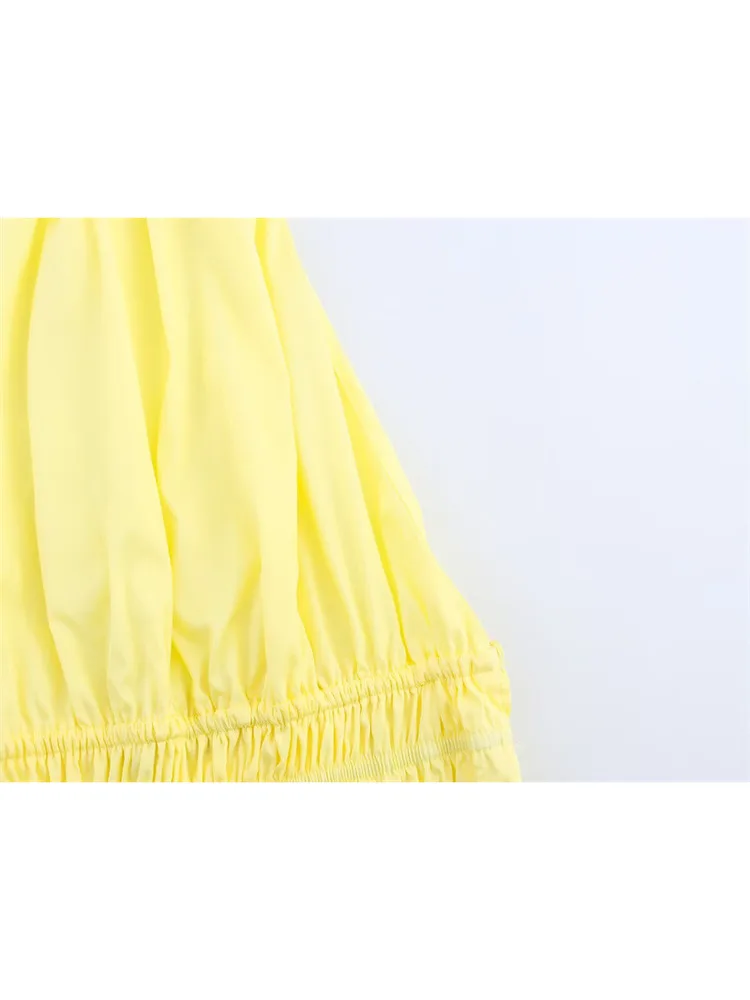 

Эластичный плиссированный топ Bal ort, атласная текстура, модный висящий воротник, женский облегающий летний обычный тонкий воротник...