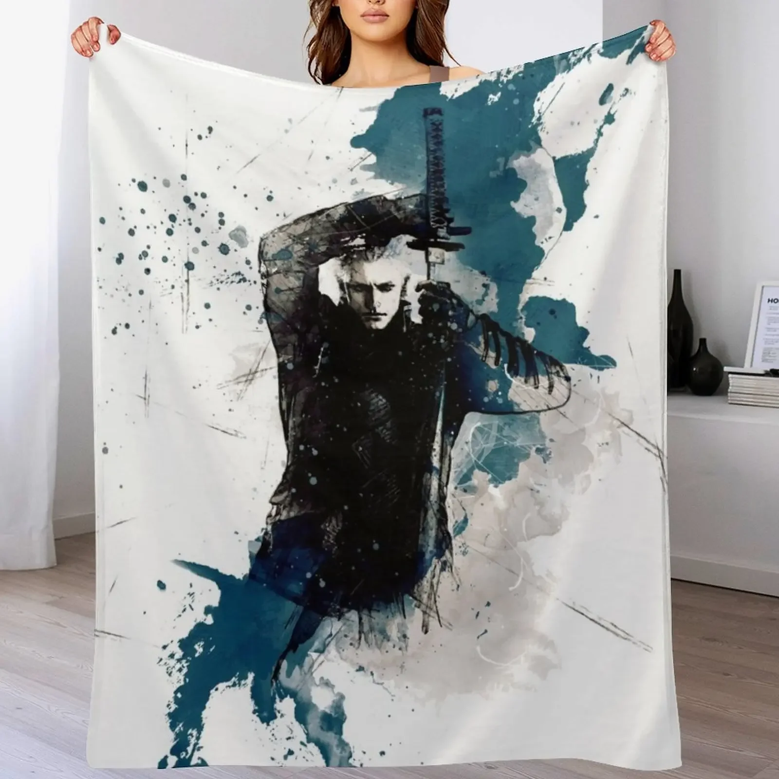 

DMC - Vergil painting Throw Blanket Travel Comforter Decorative Beds Single Blankets