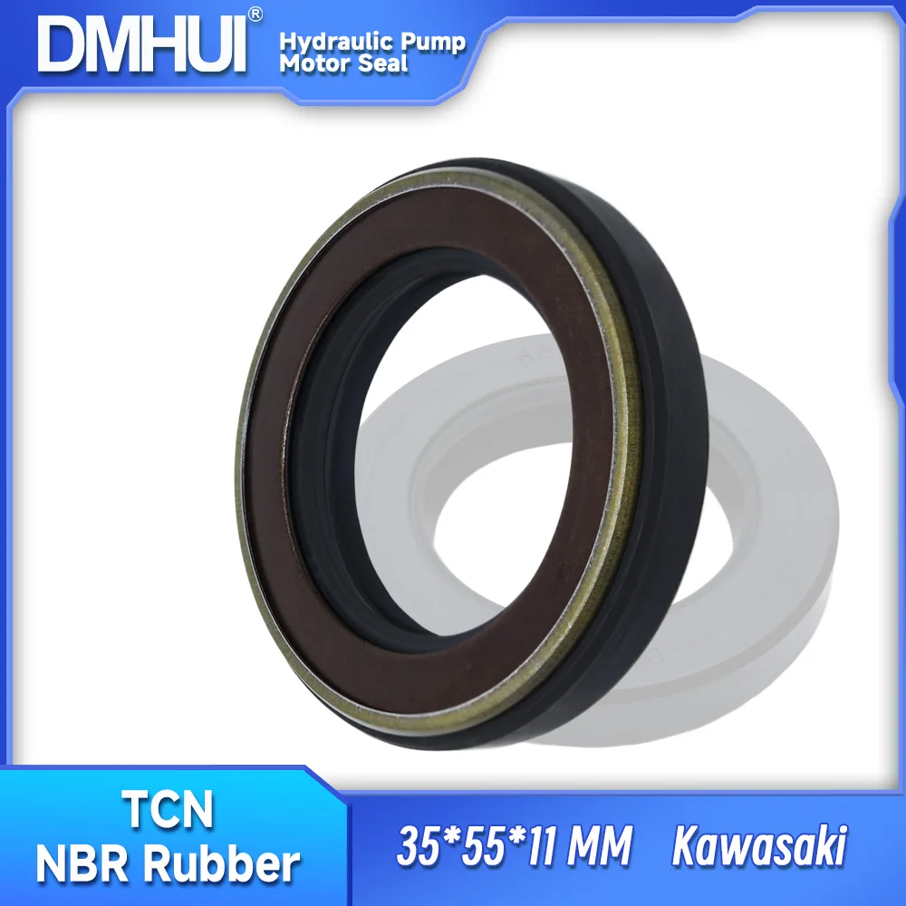 

DMHUI pressure skeleton oil seal 35x55x11mm lip structure for K3V063 hydraulic pump TCN type oil seal NBR rubber ISO9001:2008