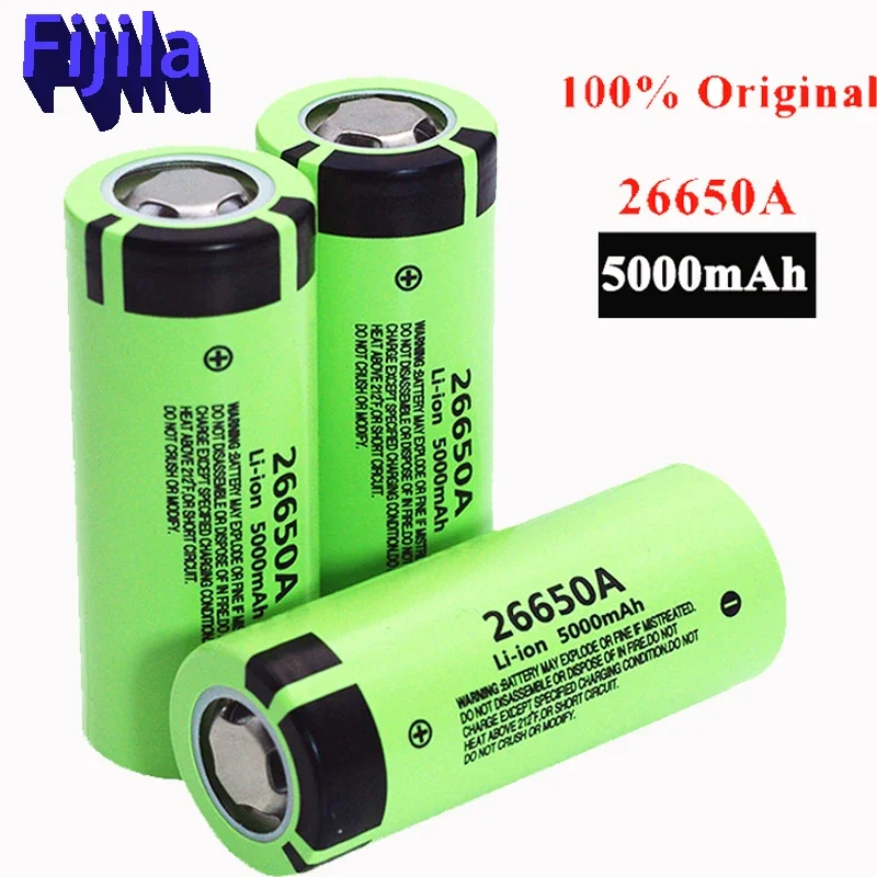 

4pcs Originele Hoge Capaciteit 26650A 5000Mah Lithium Batterij Voor Zaklamp Power Bank Li-Ion Oplaadbare Batterijen Battery