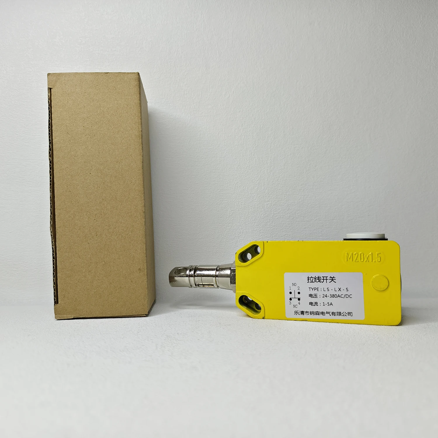 LS-LX-S Safety Emergency Pull Cord Switch Unidirectional Manual One-Way Rope Pull Switch Conveyor Belt Emergency Stop