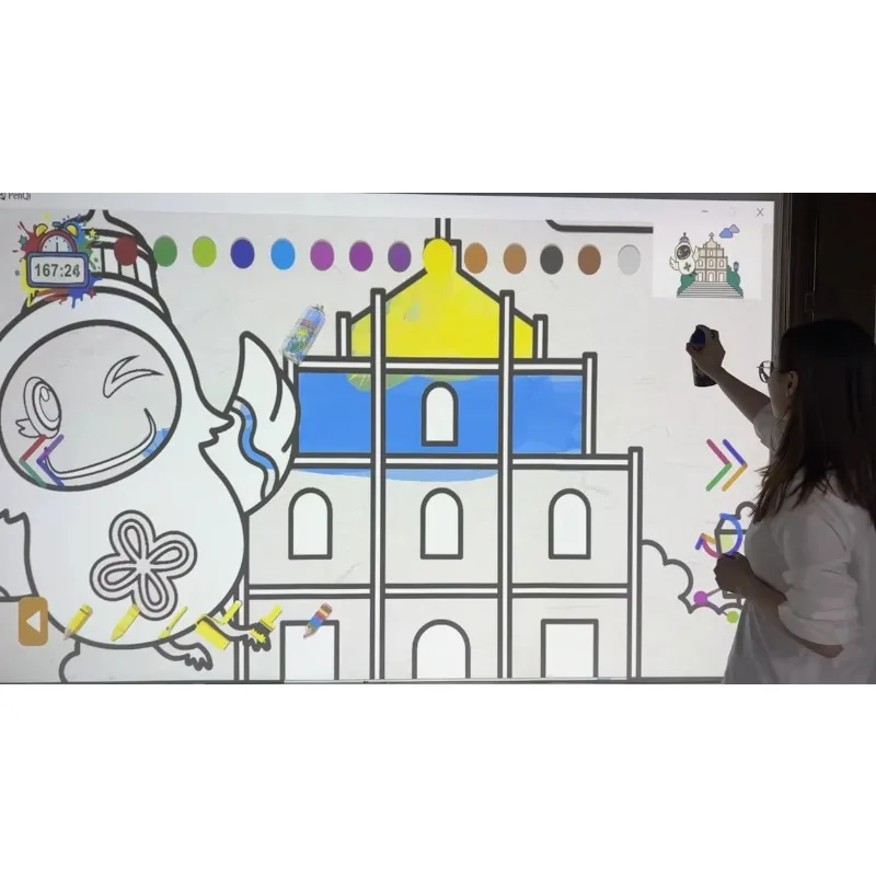 Graffiti Spray Paint For Multi Touch Color Paints Spray Paint Wall Interactive Wall Projection