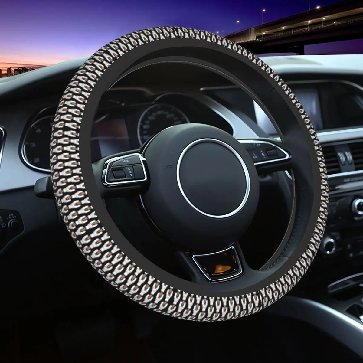 

Steering Wheel Cover Without Inner Ring Skibidi Toilet Meme Custom Steering Cover Comfortable Protective Cover
