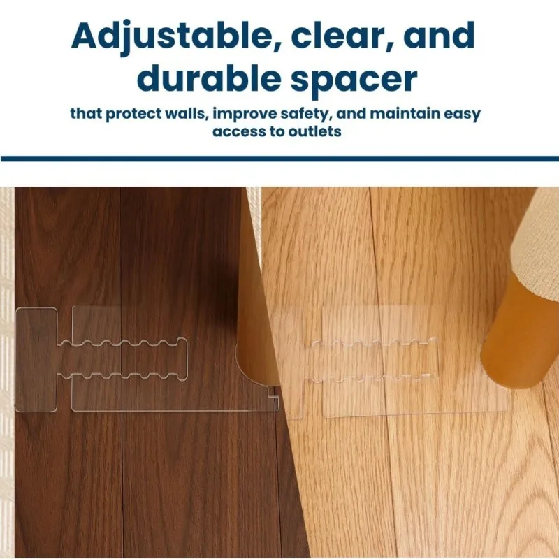 VEHO-Under-Couch Stoppers 2Pack Couch Spacers Furniture Protectors Stoppers To Prevent Sliding Wall Spacers, Protects Walls