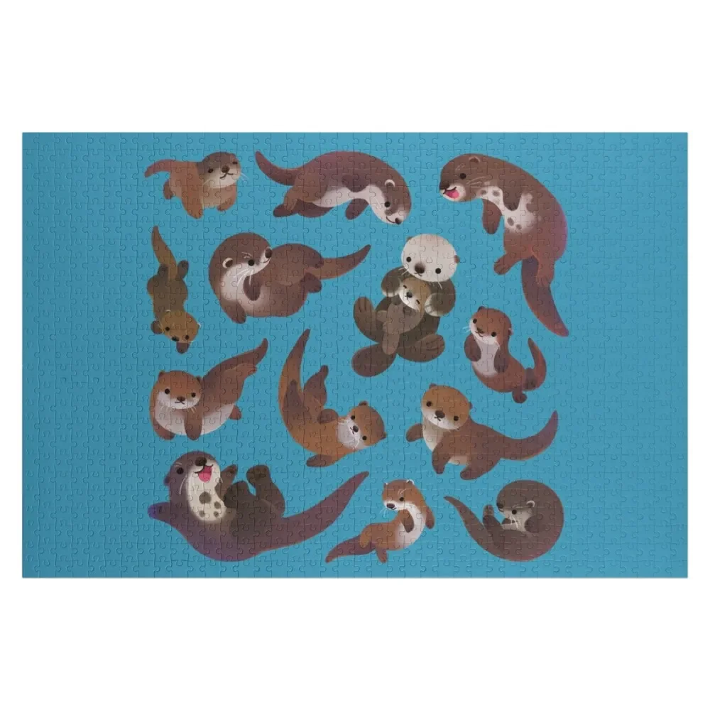 Otter Jigsaw Puzzle Baby Toy Game Children Puzzle