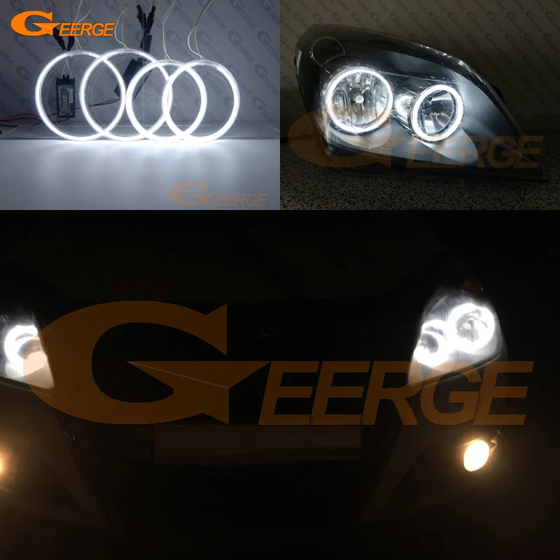 Geerge For Opel Astra H 2004 2005 2006 2007 2008 2009 2010 Excellent Ultra Bright CCFL Angel Eyes Kit Halo Rings