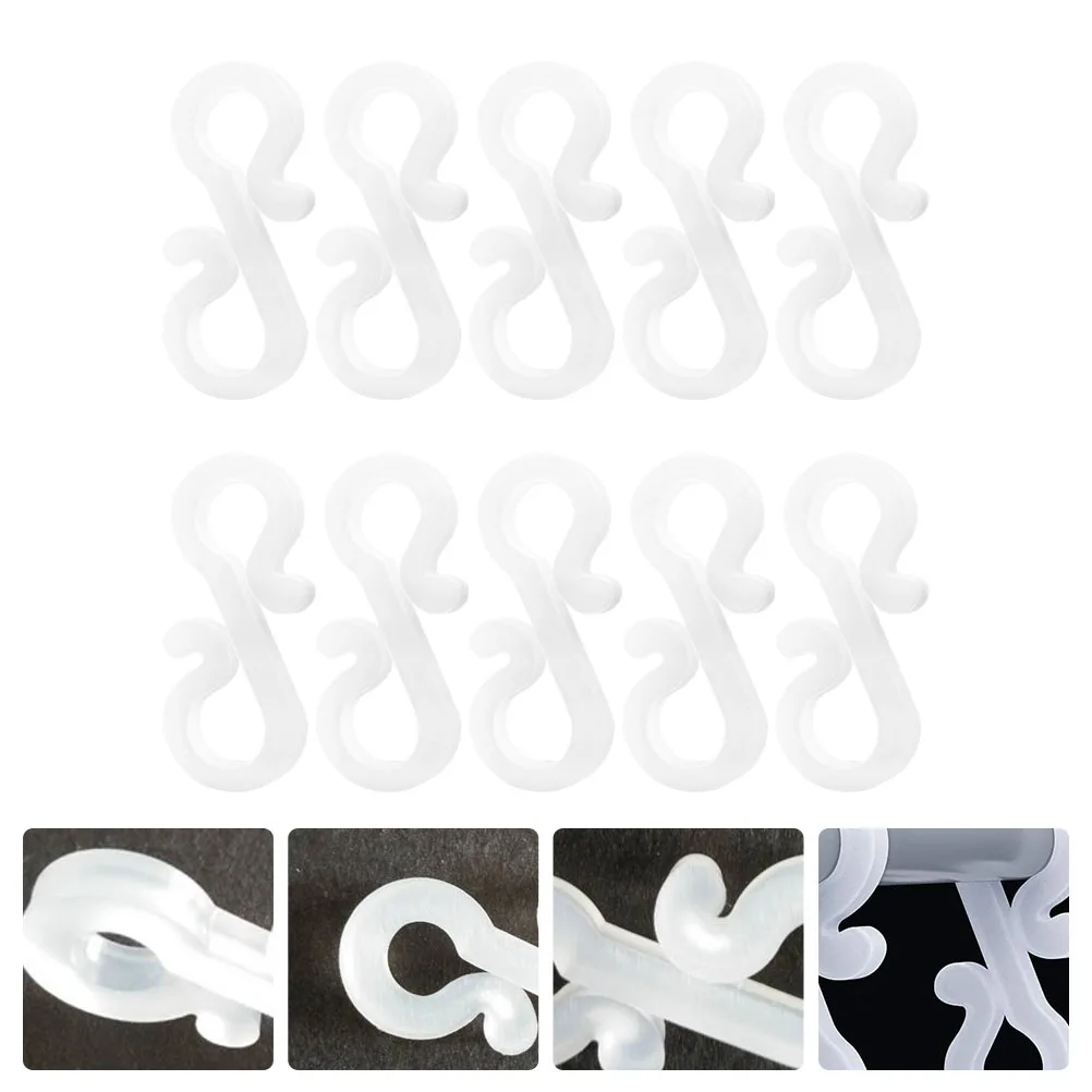 

50Pcs Christmas Tree Hooks Decorative Hanging Clips for Baubles String Lights Small Flower Hook Space-Saving Party Decor