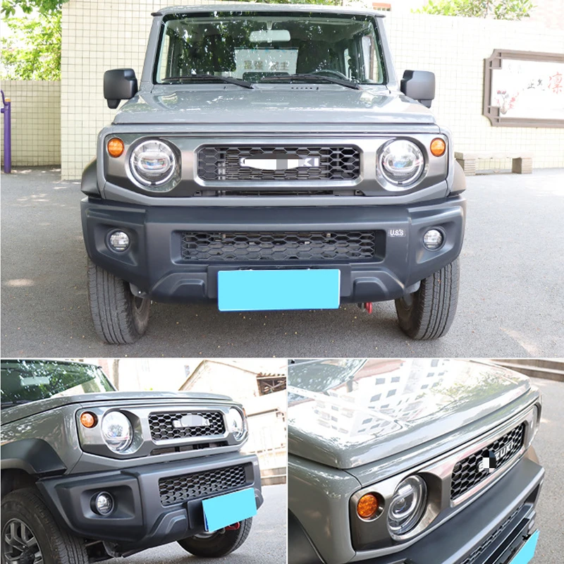 Car Front Bumper Grills Honeycomb Mesh Front Grille Cover For Suzuki Jimny JB64 JB74 2019 2020 2021 2022 2023 2024