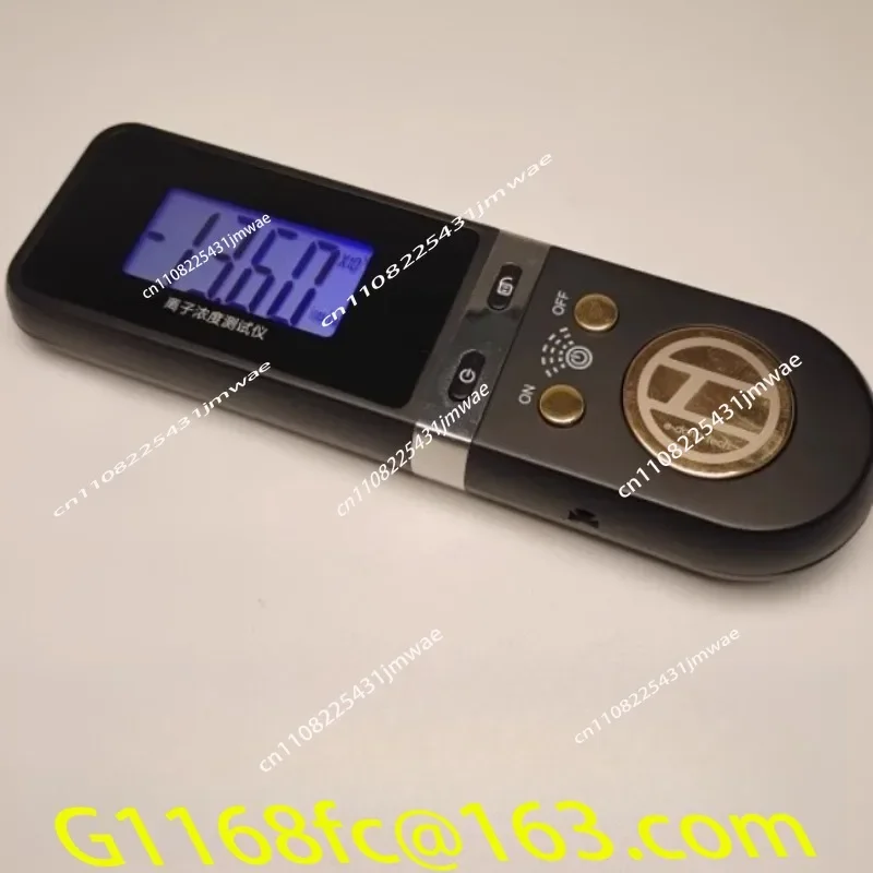 Portable Negative Ion Concentration Detector Air Ion Concentration Tester High Quality Gold Plated Blue Screen Display part