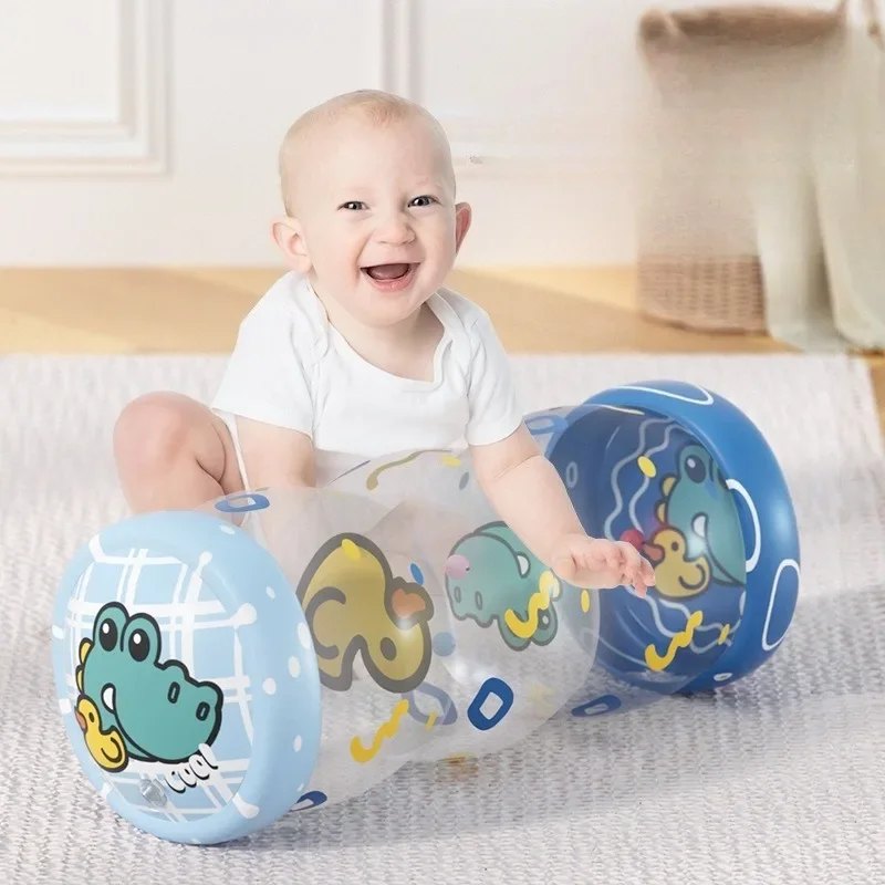 

Новые развивающие игрушки для раннего образования, надувные ходунки из ПВХ, игрушки-ролики для ползания с колокольчиками