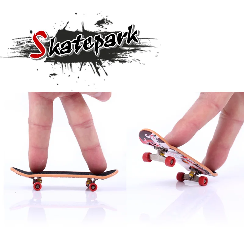 Finger Skateboard Skatepark Mini rampa Skateboard Tech Practice Finger Skateboard con ponte in metallo giocattoli per Finger Sport Game