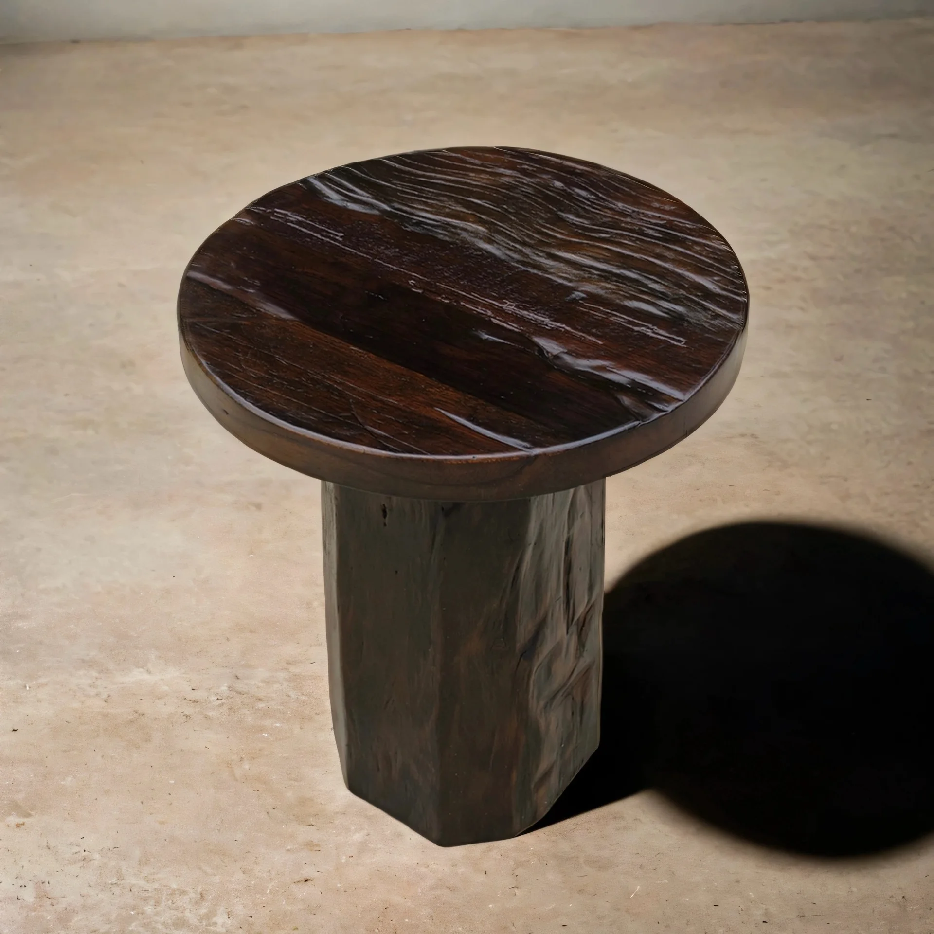Mushroom round several solid wood wabi-**** wind art edge several