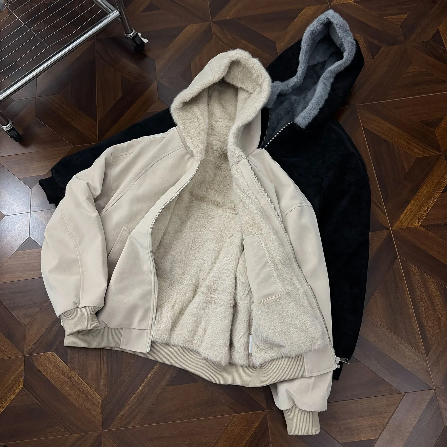 

Men's Autumn Winter Large Size round Ne Knitwear Long Sve Hoodie Warm Base Layer irt Faionable Street Sle Polyeste...