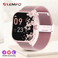 LEMFO SmartWatch 2024 Women Men Call Outdoor Health Heart Rate Moniter Waterproof Bluetooth Call Sports Fitness Smart Watches