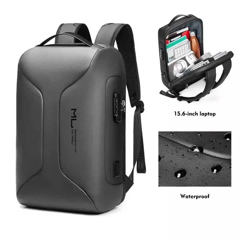 

New Men'S Backpack , Business Large-Capacity Travel Bag, Multi-Functional Waterproof College Student Computer Bags ,School Bag