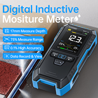 FNIRSI WMT-10 Hygrometer Inductive Wood Moisture Meter Non-contact Timber Damp Wall Detector 17mm Measurement Range 0~75%