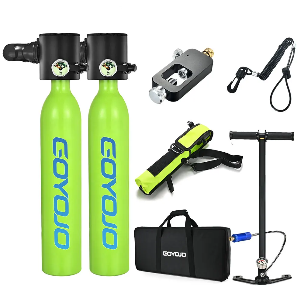 DECCA 0.5 L Capacity Mini Scuba Diving Oxygen Cylinder With Refillable Design Dive Equipment