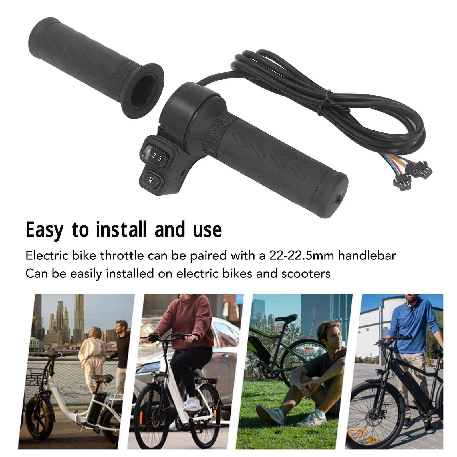 Electric Bike Throttle Grip ABS for modification - Upgraded Design