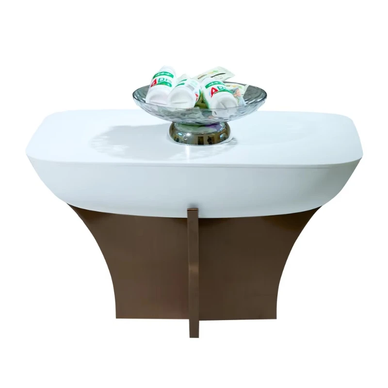 

Роскошный VIP-овал журнальный столик с золотой основой, современная мебель для гостиной, прочная съемная комбинация гнездования