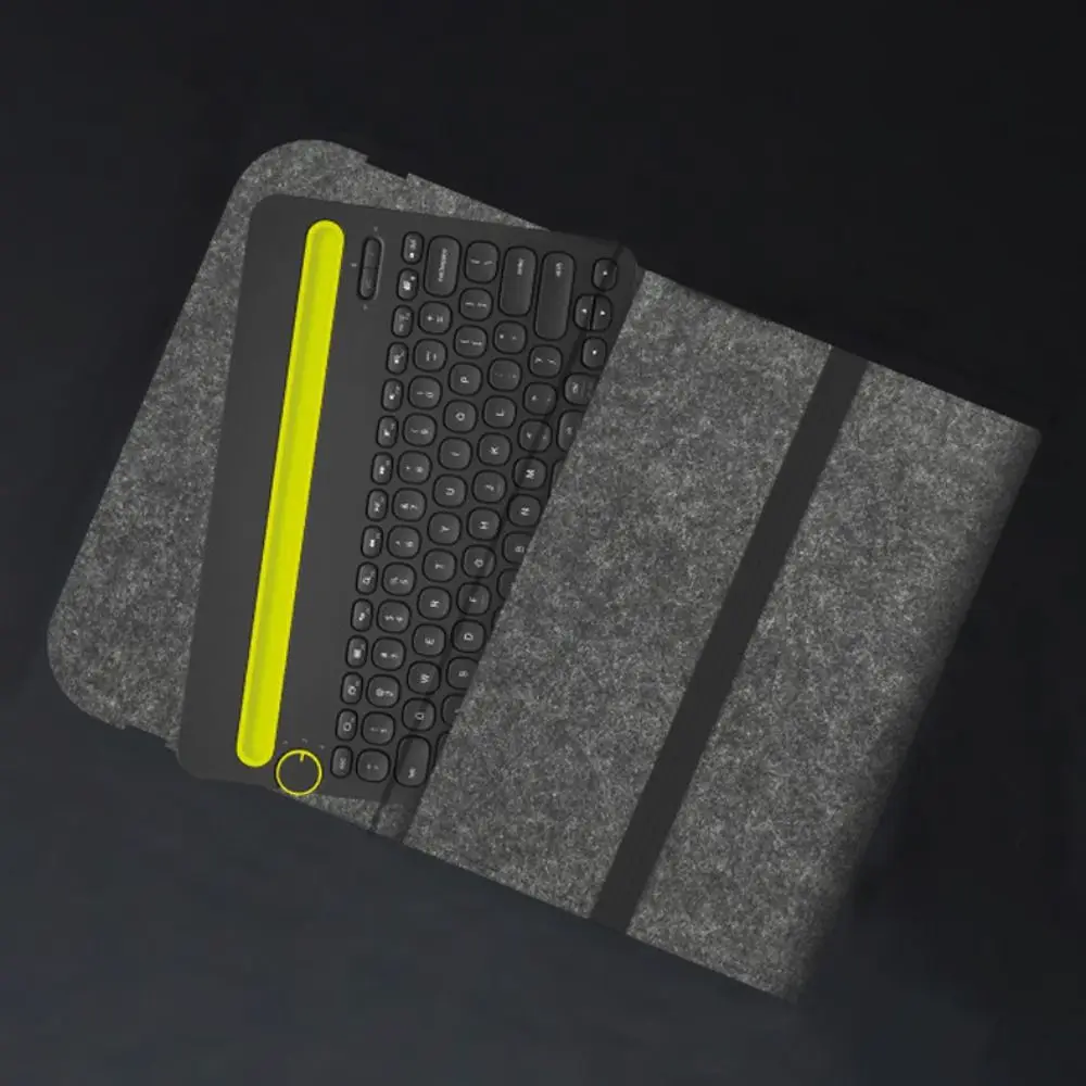 Felt Wireless Keyboard Storage Bag Anti Shock Portable Carrying Case Ultra Thin Dustproof for Logitech K380 K480 K580 K780