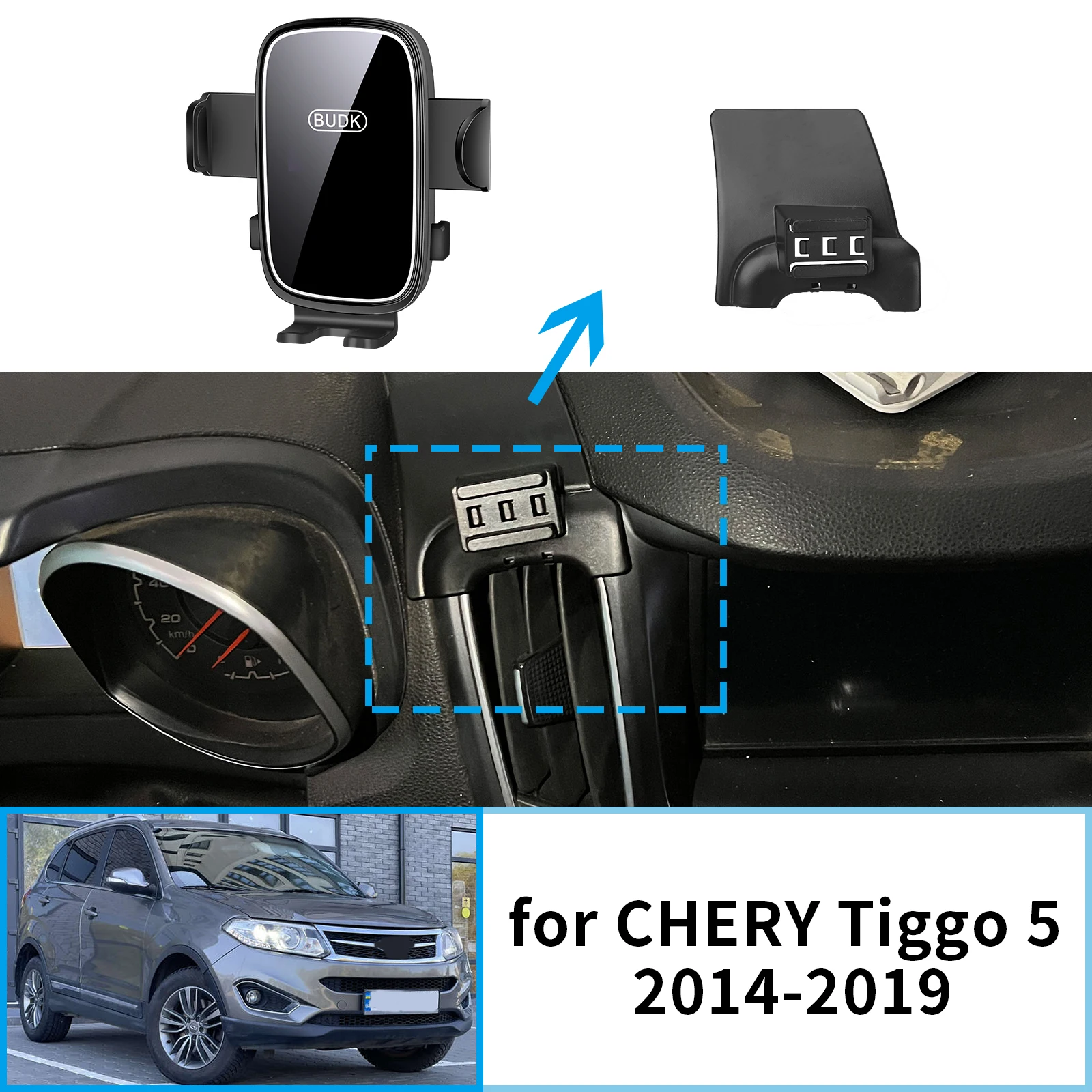 

Car Mobile Phone Holder Accessories for CHERY Grand Tiggo 5 Cowin X5 5 2014-2019 GPS Bracket Navigation Stand Auto