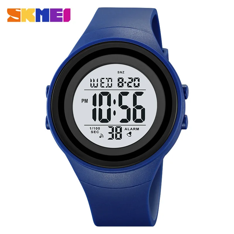 Skmeiteen防水電子時計、メンズスポーツ目覚まし時計、多機能学生時計