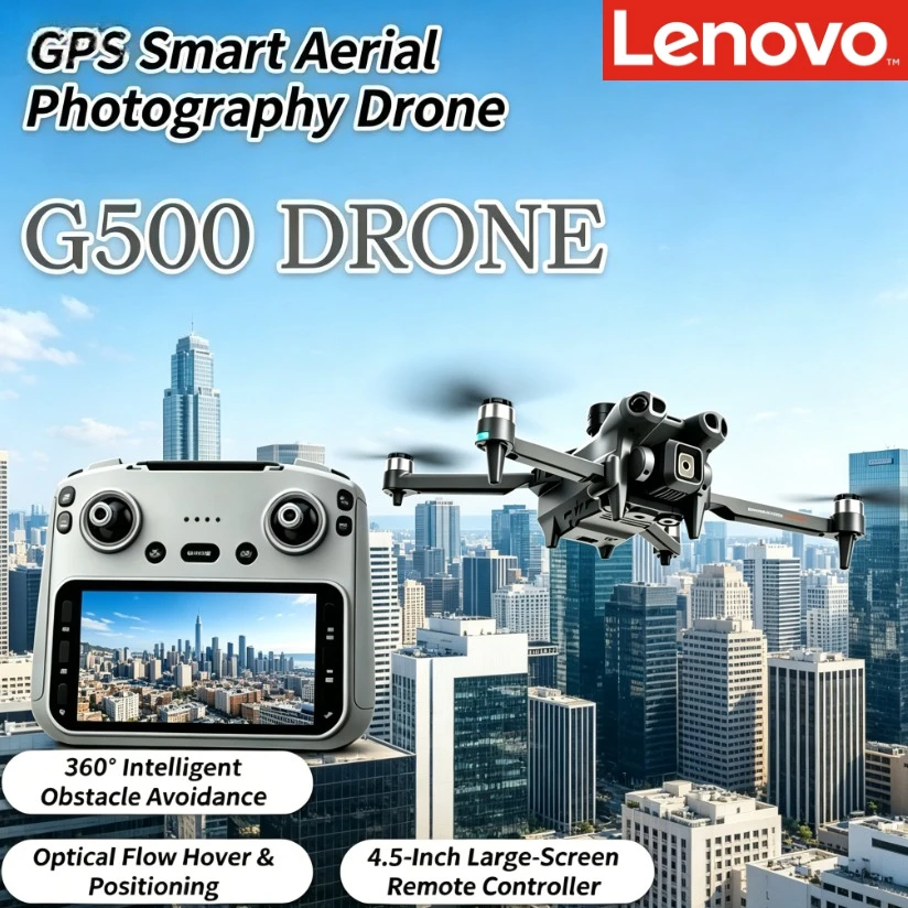 

Lenovo G500 High-Performance GPS RC Quadcopter Screen Optical Flow Homing Obstacle Avoidance Foldable Aerial Drone