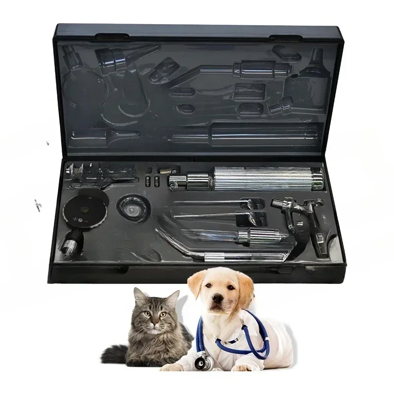 

Цифровой отоскоп Vet Pet Oto-ophtalmoscope, медицинский диагностический комплект, портативный ветеринарный офтальмоскоп