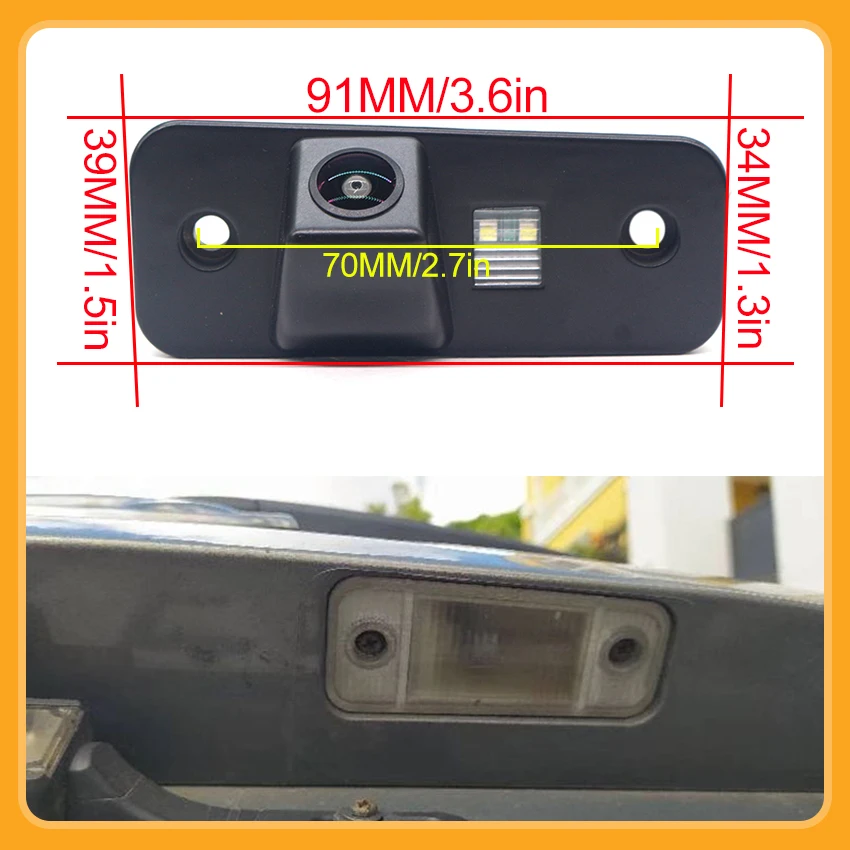 Waterproof CCD HD 170° Wide Angle Fisheye Rear View Camera For Hyundai Santa Fe (CM) SUV For Hyundai Santa Fe 2 FL 2005~2012 12V