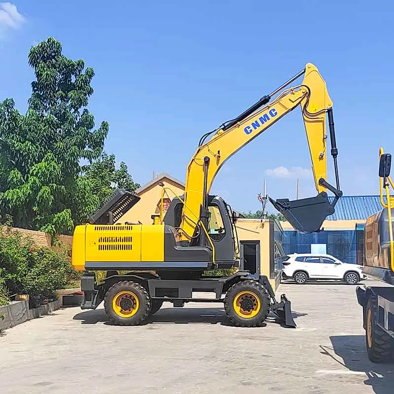 High Power Backhoe Excavator 6 Ton Wheeled Excavator Digger Yanmar Engine CE EPA Certified Mine Construction Site Use