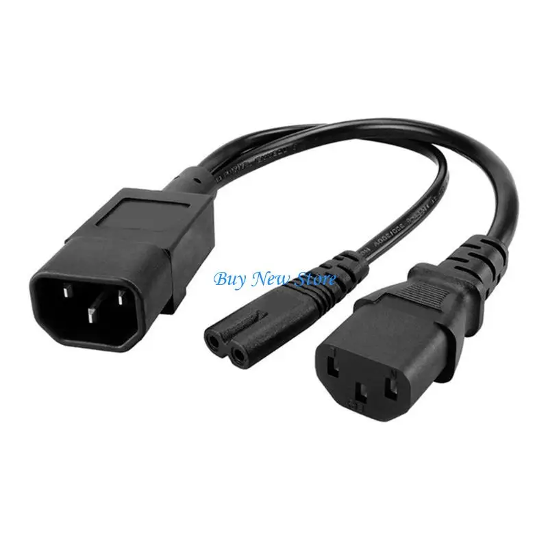

20CE Practical Male to Female Power Cable Double Socket Connection Cable Easy to Use
