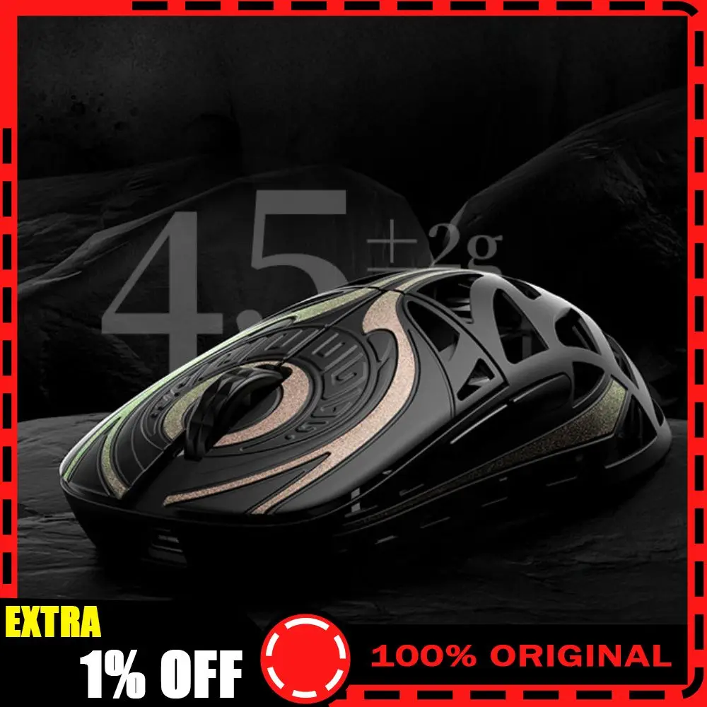 WLMOUSE Strider Gaming Mouse Dual Mode Wireless PAW3950HS Sensor 8KHz Polling Rate Hollow Magnesium Alloy Game Mice PC Accessory