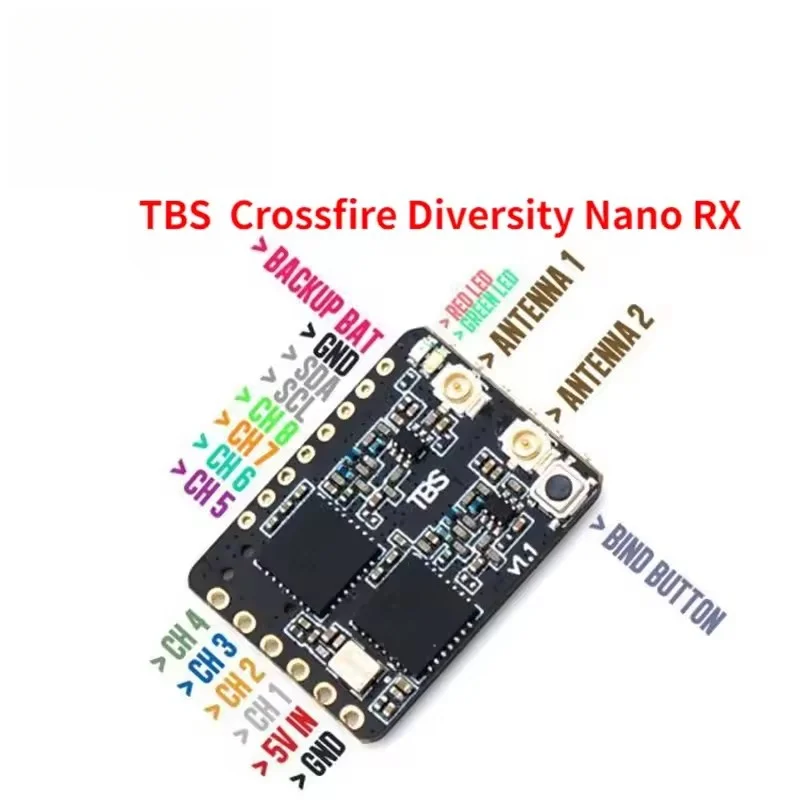 Original TBS Crossfire Diversity Nano 915/868Mhz Receiver 2.0 RX CRSF Long Range FPV Drones