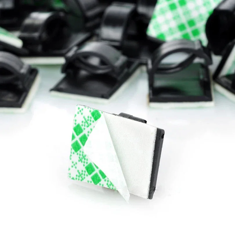 Genuino Adesivo Cavo Pinze Morsetti Auto del Legare del Legame del Supporto del Legare Del Supporto di Goccia per Auto/Office/Home (95-100PCS)