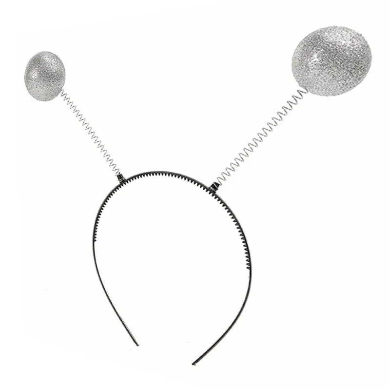 

652F Glittering Powder Disco Headband Party Decorative Hairhoop Festival Props Vintage 70s Party Hair Decorations