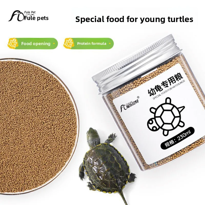 

Fulepets High Protein Baby Turtle Food, Starter Formula for Juvenile Aquatic Turtles,Pellets for Red-Eared Slider,Reeves' Turtle