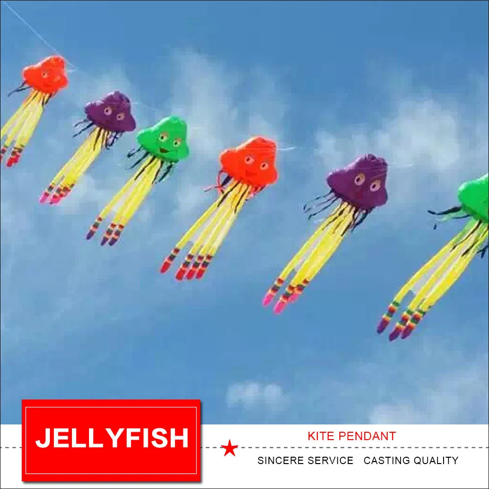 Jellyfish kite can fly solo for 5 meters and hang soft kite nylon umbrella cloth.