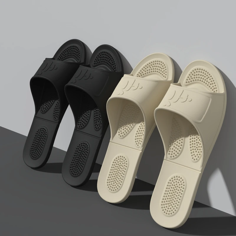 Ultra Light Folding Slippers Men's Travel Home Shower Non-Slip Quick-Dry Simple Convenient Massage Soft Bottom Comfortable