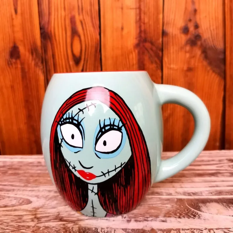 

Disney The Nightmare Before Christmas Sally Mug Big Belly Cup Ceramic Fashion Cartoon Office Coffee Milk Mug Water Cup Gifts