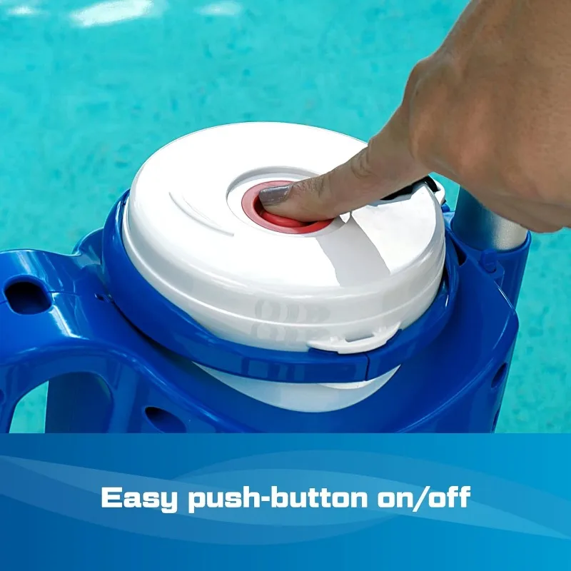 Centennial Cordless Pool Vacuum w/Pole Set - XL Debris Capacity & Advanced Filtration, Handheld Rechargeable Pool Cleaner